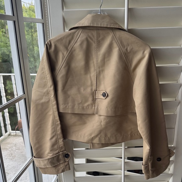 Zara Women's Beige Double-Breasted Trench Coat - Picture 2 of 2